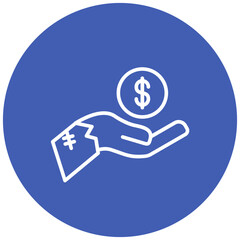 Beggar vector icon. Can be used for Homeless iconset.