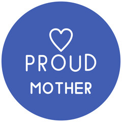 Proud Mother vector icon. Can be used for Child Adoption iconset.