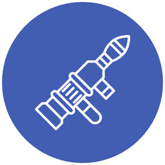 Bazooka vector icon. Can be used for Shooting iconset.