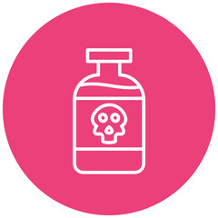 Fototapeta premium Poison vector icon. Can be used for Shooting iconset.
