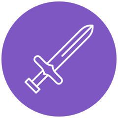 Sword vector icon. Can be used for Fairytale iconset.
