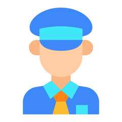 Security Guard flat icon
