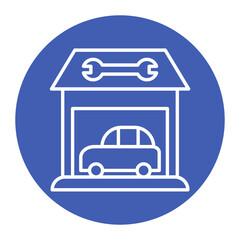 Workshop vector icon. Can be used for Coworking Space iconset.