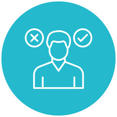 Decision Making vector icon. Can be used for Compliance And Regulation iconset.