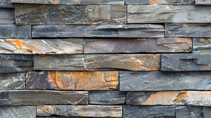 Background of Stone Cladding Wall