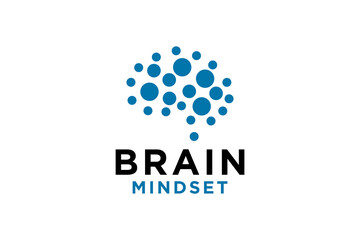 Fototapeta premium Brain Logo design vector template Think idea
