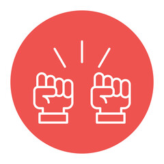 Fist vector icon. Can be used for Human Rights iconset.