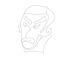 sketch, face, drawing