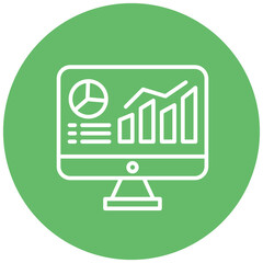 Dashboard vector icon. Can be used for Business Performance iconset.