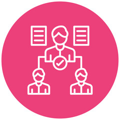 Task Assignment vector icon. Can be used for Action Plan iconset.