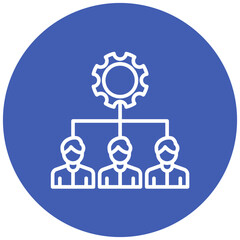 Resource Allocation vector icon. Can be used for Action Plan iconset.