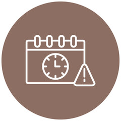 Deadlines vector icon. Can be used for Action Plan iconset.