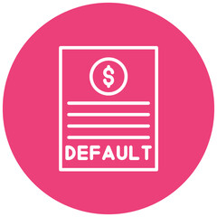 Loan Default vector icon. Can be used for Loan iconset.