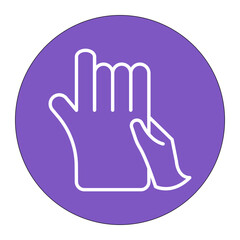 Obraz premium Hand Massage vector icon. Can be used for Spa iconset.