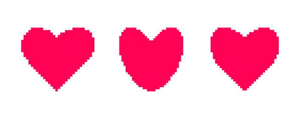 pixel hearts
