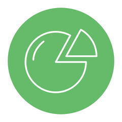 Pie Chart vector icon. Can be used for Business and Finance iconset.