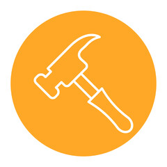 Hammer vector icon. Can be used for Home Improvements iconset.