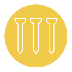 Nail vector icon. Can be used for Home Improvements iconset.
