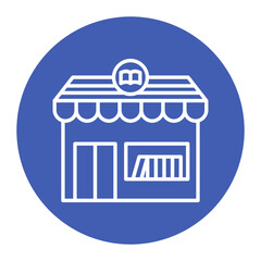Fototapeta premium Book Store vector icon. Can be used for Literature iconset.