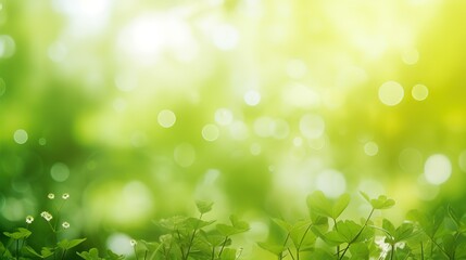 Fototapeta premium Spring green photo realastic background