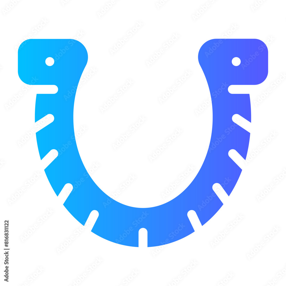 Wall mural horseshoe gradient icon