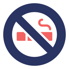 No Smoking duo tone icon