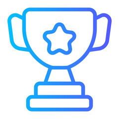 Obraz premium trophy gradient icon