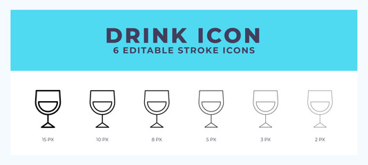 Drink line icon. High quality icon symbol for web design. App