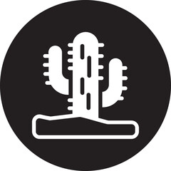 cactus glyph icon © ajat