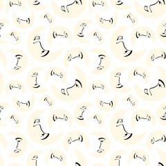 seamless pattern with magical eyes