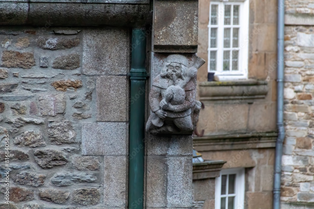 Wall mural statue of the lion