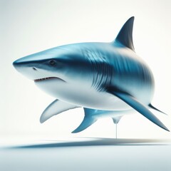 Obraz premium shark isolated on white