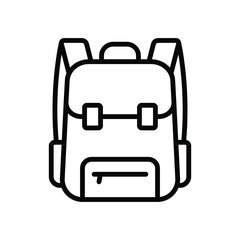 Fototapeta premium school bag icon vector design template simple and clean
