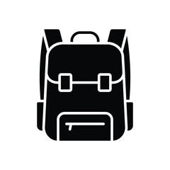 school bag icon vector design template simple and clean