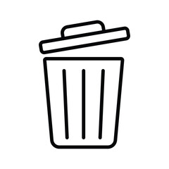 trash can icon vector design template simple and clean