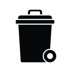 trash can icon vector design template simple and clean