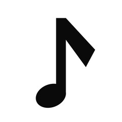 Black single eighth note melody using in music score sheet.