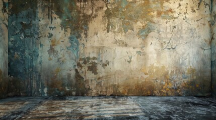 Background with a grunge wall