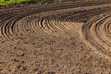 preparing the soil for sowing in spring