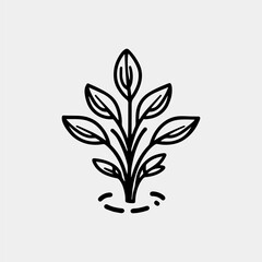 leaf logo icon vector illustration design
