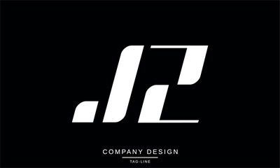 JZ, ZJ Abstract Letters Logo Monogram Font Icon Design Symbol