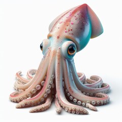 octopus on a white