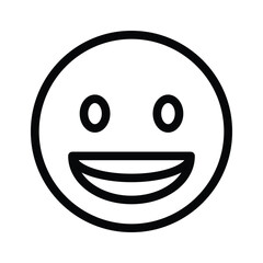 An editable icon of laughing emoji, easy to use and download