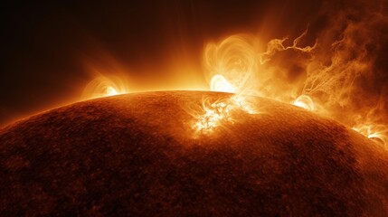  Turbulence is visible on the surface of the sun during a partial solar eclipse 