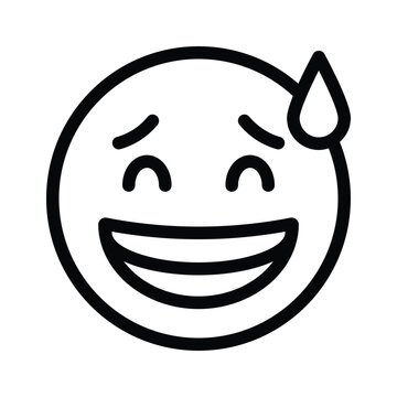 recommend clip art: An editable icon of laughing emoji, easy to use and download