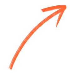 Orange Arrow Chalk Arrow Marker Arrow Curve Arrow Painted Arrow Element Design Infographic Element
