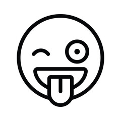 Check out this beautiful winking emoji vector design