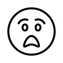 Scared emoji vector design, premium icon easy to use and download
