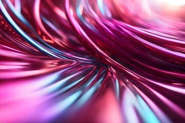 Abstract Pattern with Neon Lights, Futuristic Design in Vibrant Colors, Dynamic and Colorful Background Concept.3D art