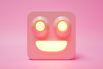 Fototapeta premium creative funny 3d icon style illustration isolated